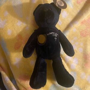 Ty Black Bear with Maryland Embroidery